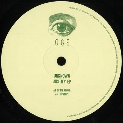 Unknown — JUSTIFY EP vinyl cover