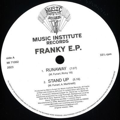 Marco Funari — Franky E.P. vinyl cover