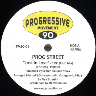 Prog Street — LOST IN LOVE vinyl cover