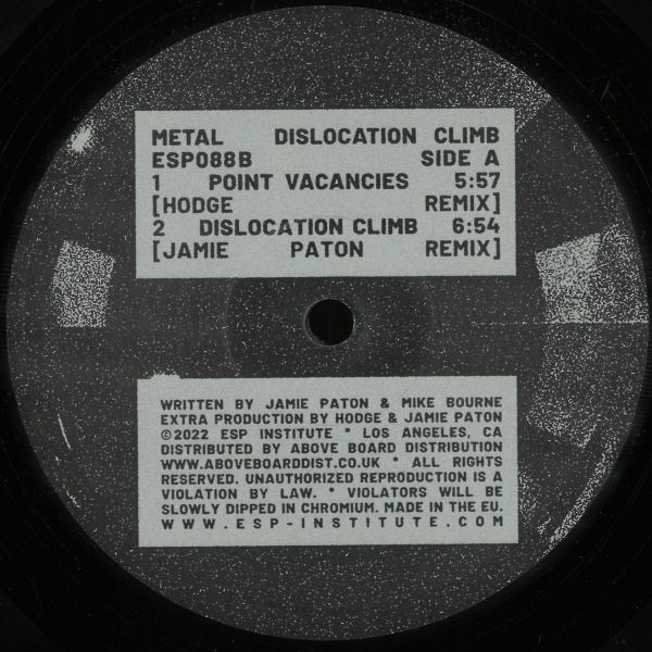 Metal — Point Vacancies vinyl cover