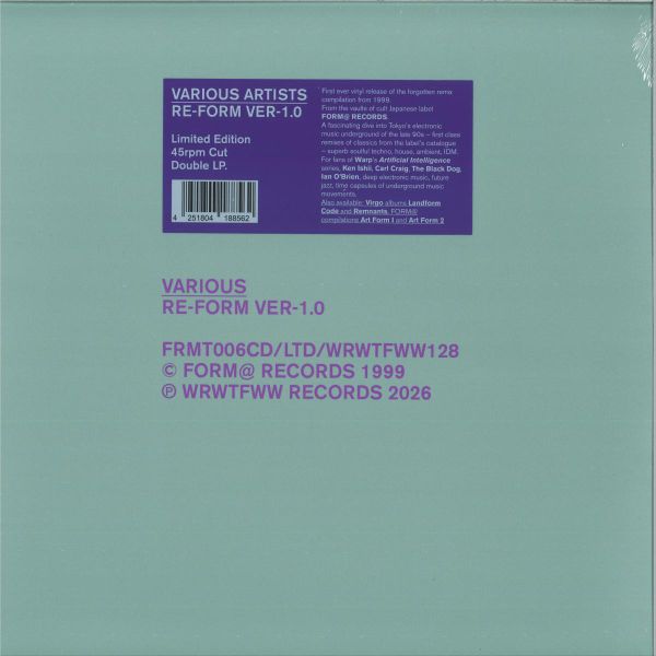 Various — Re-Form Ver-1.0 ( LP 2x12") vinyl cover