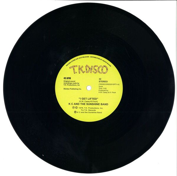 K C, The Sunshine Band — I Get Lifted - Todd Terje Edit (10") vinyl cover