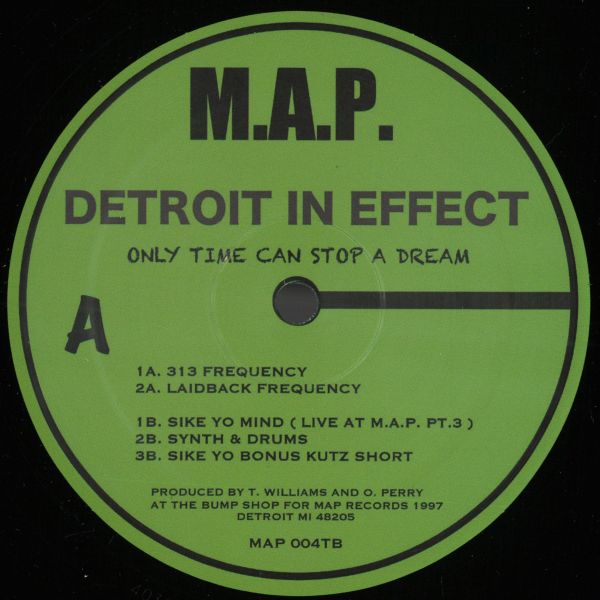 Detroit In Effect — Only Time Can Stop A Dream vinyl cover