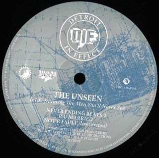D.I.E, The Men You'll Never See — The Unseen vinyl cover