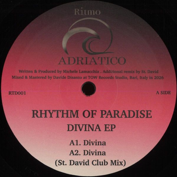 Rhythm Of Paradise — Divina EP vinyl cover
