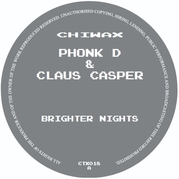 Phonk D, Claus Casper — BRIGHTER NIGHTS vinyl cover