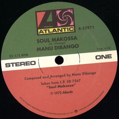 Manu Dibango — Soul Makossa / New Bell vinyl cover