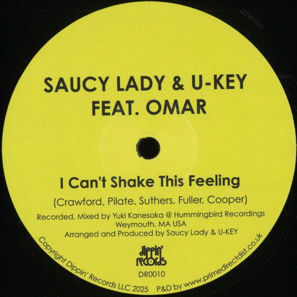Saucy Lady, U-Key Featuring Omar — I Can't Shake This Feeling vinyl cover