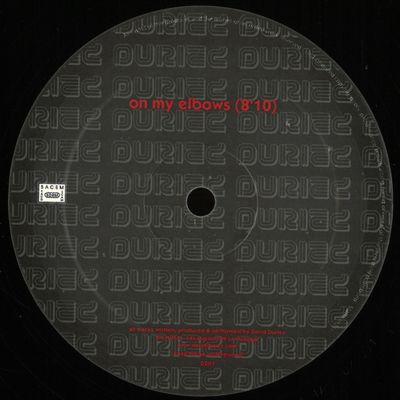 Duriez — On My Elbows vinyl cover