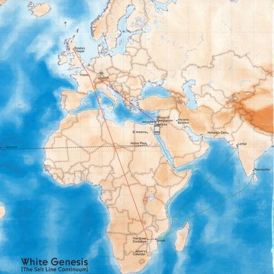 Various — White Genesis (The Salt Line Continuum) 2x12" vinyl cover