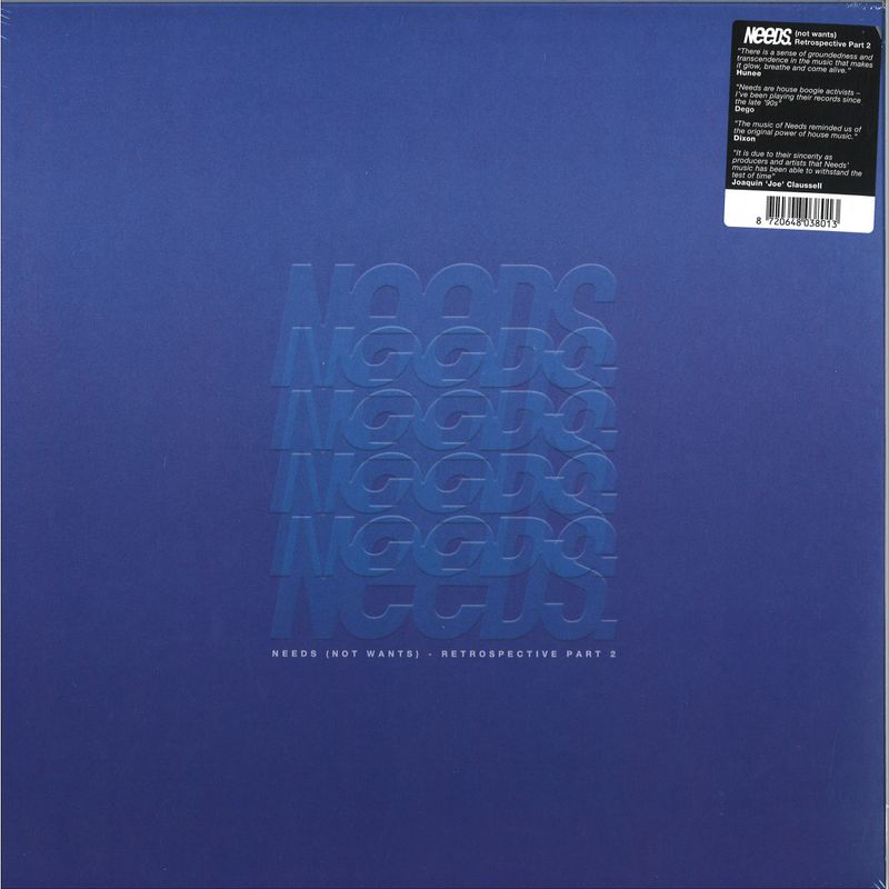 Various — NEEDS (NOT WANTS) - RETROSPECTIVE PART 2 (2x12") vinyl cover