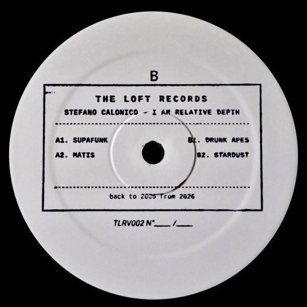 Stefano Calonico — I AM RELATIVE DEPTH EP vinyl cover