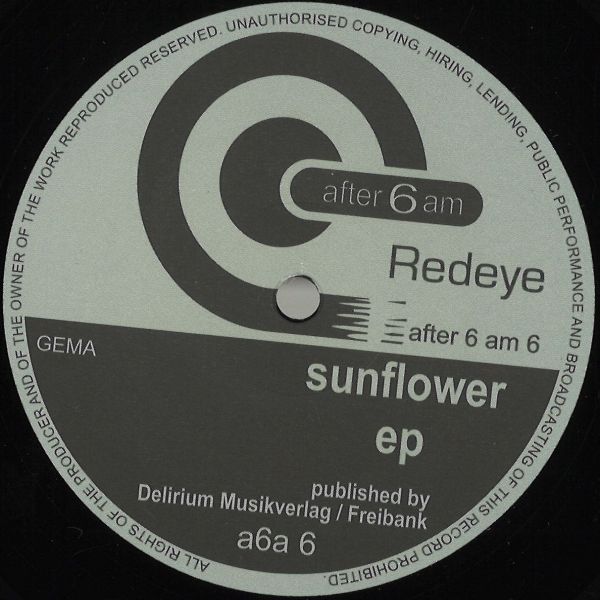 Redeye — Sunflower EP vinyl cover