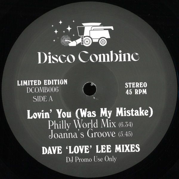 Disco Combine — Lovin' You (Was My Mistake) / How I Love New York (Dave 'Love' Lee Mixes) vinyl cover