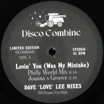 Disco Combine — Lovin' You (Was My Mistake) / How I Love New York (Dave 'Love' Lee Mixes) vinyl cover