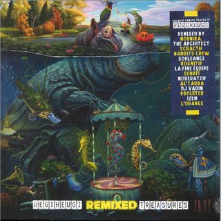 Degiheugi — Remixed Treasures LP 2x12" vinyl cover