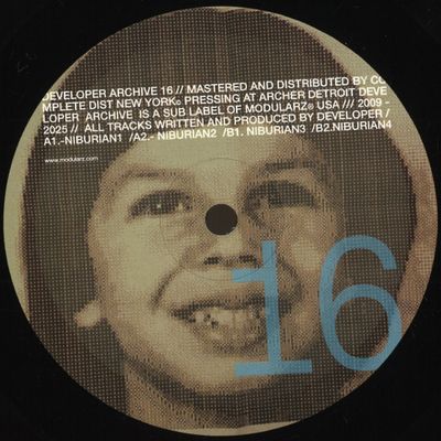Developer — ARCHIVE 16 vinyl cover
