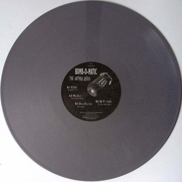 Tsar — Bomb-o-matic (the Anthem Remixes) vinyl cover