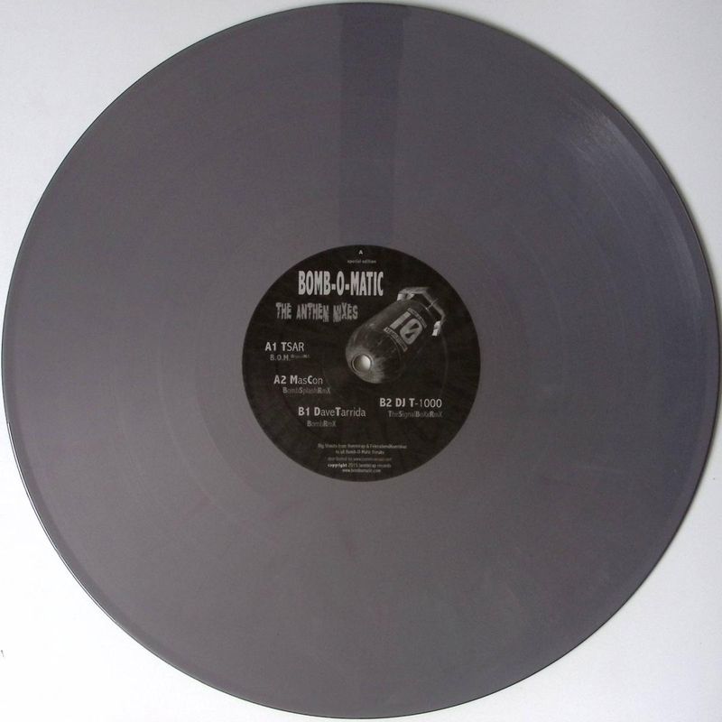 Tsar — Bomb-o-matic (the Anthem Remixes) vinyl cover