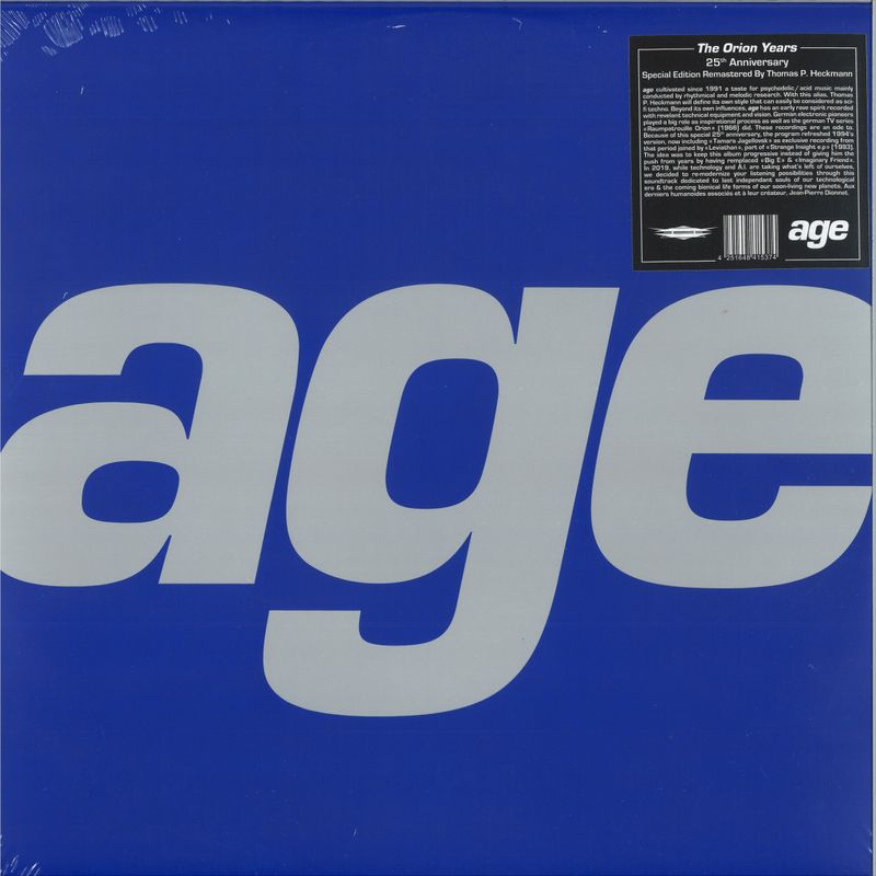 Age — THE ORION YEARS 2x12" (30th Anniversary) vinyl cover