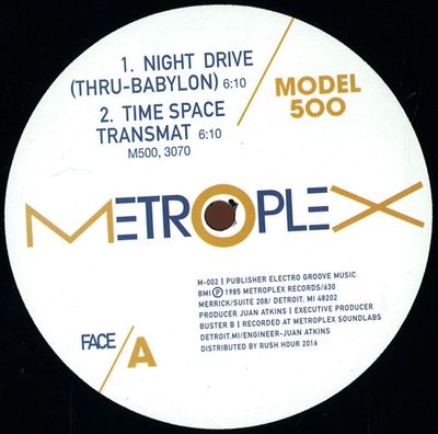 Model 500 — Night Drive (Thru-Babylon) vinyl cover