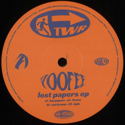 Yoofee — Lost Papers EP vinyl cover