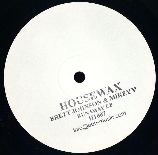 Brett Johnson, Mikey V — Runaway Ep vinyl cover