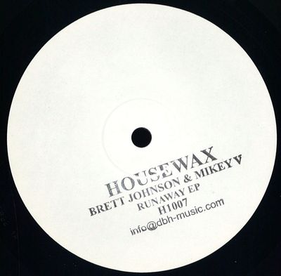 Brett Johnson, Mikey V — Runaway Ep vinyl cover