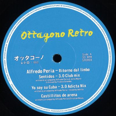 Alfredo Peria — RITORNO DAL LIMBO EP vinyl cover
