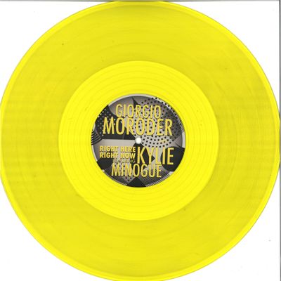 Giorgio Moroder — Right Here Right Now Feat Kylie EP vinyl cover