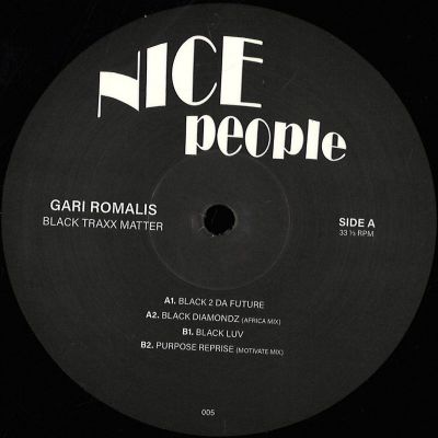 Gari Romalis — Black Traxx Matter vinyl cover