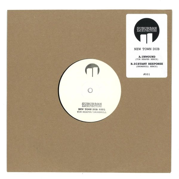 Tim Reaper, Drumskull — New Town Dub #001 (10") vinyl cover