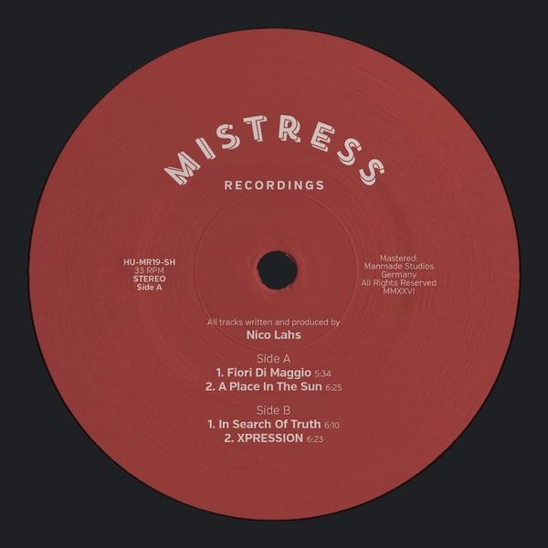 Nico Lahs — Mistress 19 vinyl cover