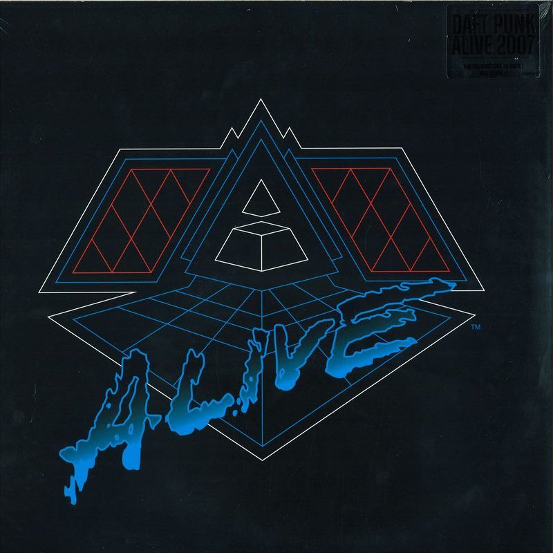 Daft Punk — Alive 2007 (2x12") vinyl cover