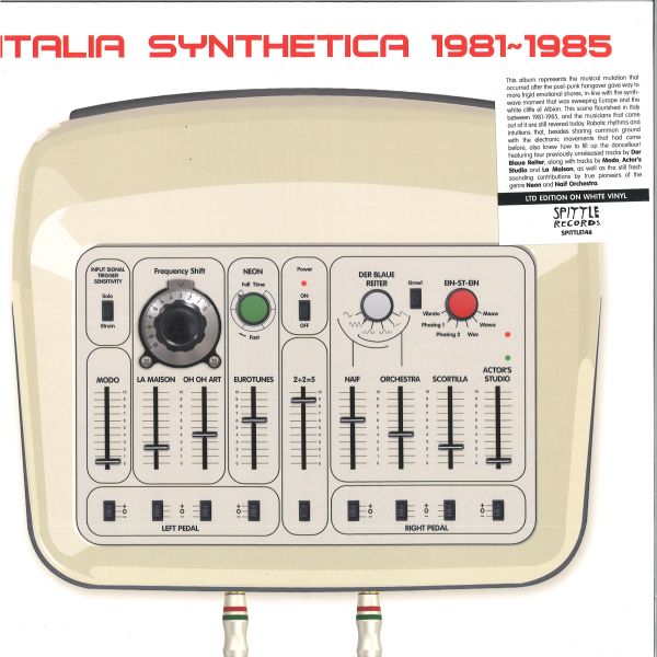 Various — Italia Synthetica LP vinyl cover