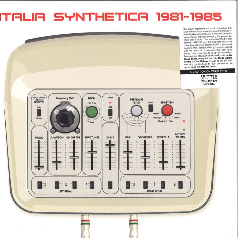 Various — Italia Synthetica LP vinyl cover