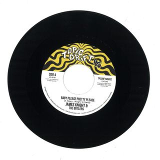 James Knight&The Butlers — Baby Please Pretty Please / Space Guitar 7" vinyl cover