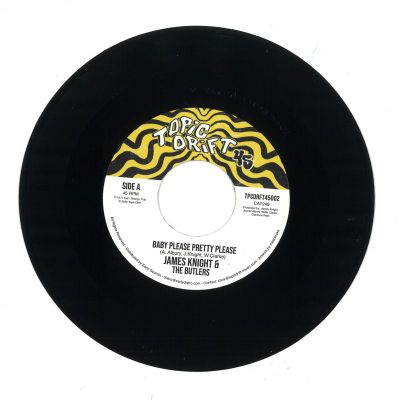 James Knight&The Butlers — Baby Please Pretty Please / Space Guitar 7" vinyl cover