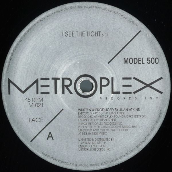 Model 500 — I See The Light / Pick Up The Flow vinyl cover