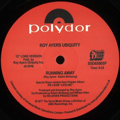 Roy Ayers Ubiquity — Running Away / Love Will Bring Us Back Together vinyl cover