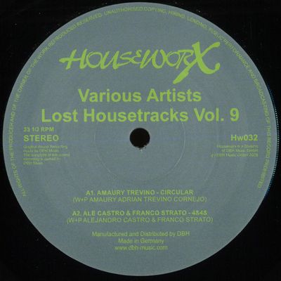 Various — Lost Housetracks Vol. 9 vinyl cover