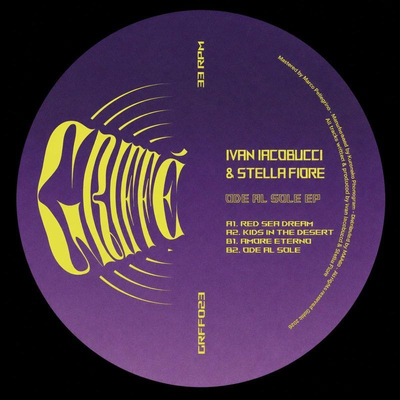Ivan Iacobucci, Stella Fiore — Ode al Sole EP vinyl cover