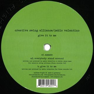 Creative Swing Alliance, pablo Valentino — Give It To Me vinyl cover