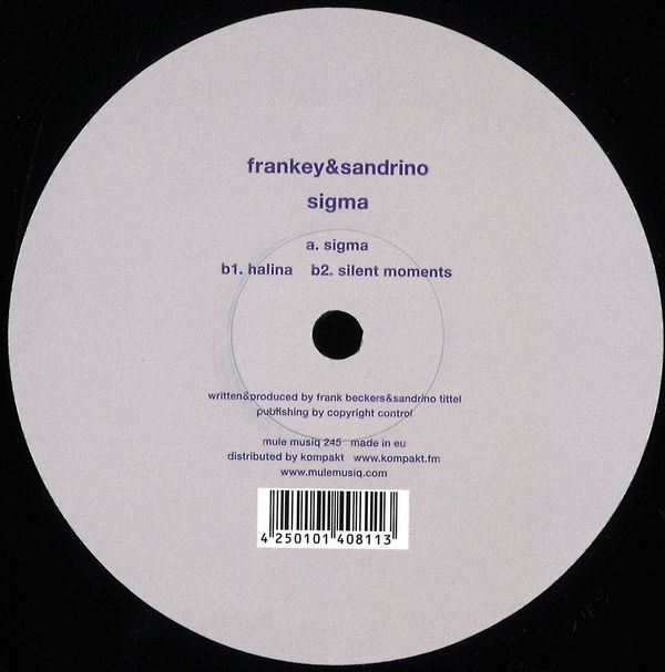 Frankey, Sandrino — Sigma vinyl cover
