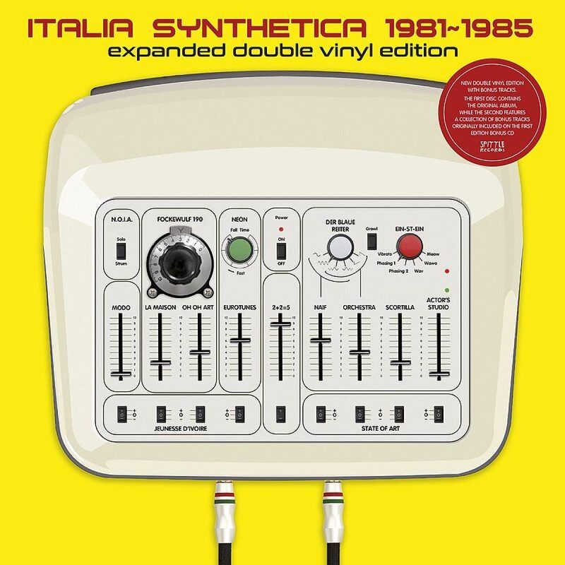 Various — Italia Synthetica 1981-1985 LP 2x12" vinyl cover