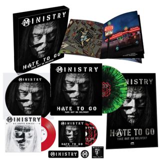 Ministry — Hate To Go - Take Out Or Delivery LP 4x12" vinyl cover