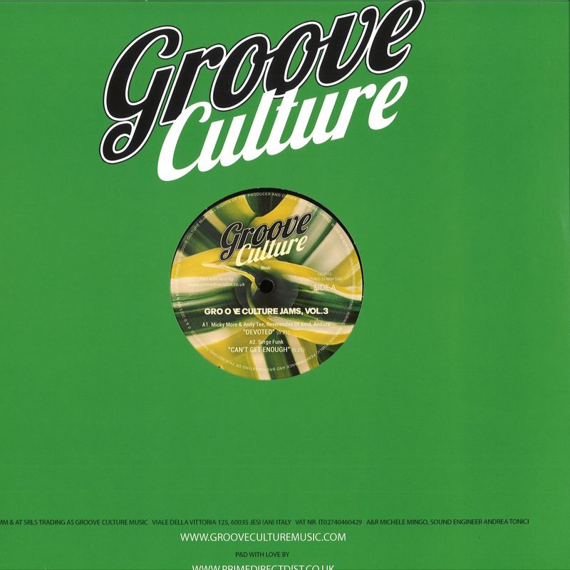 Various — Groove Culture Jams Vol. 3 vinyl cover